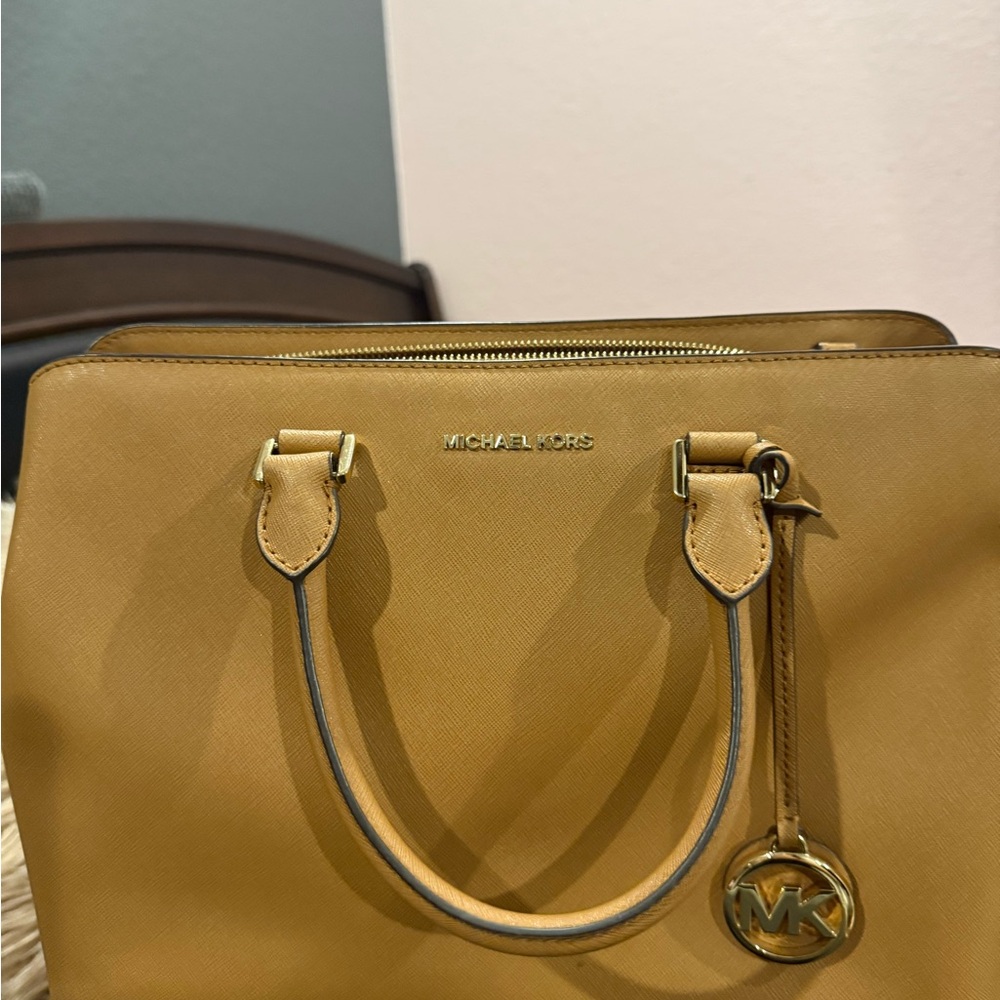 Michael Kors Camel Satchel Bag